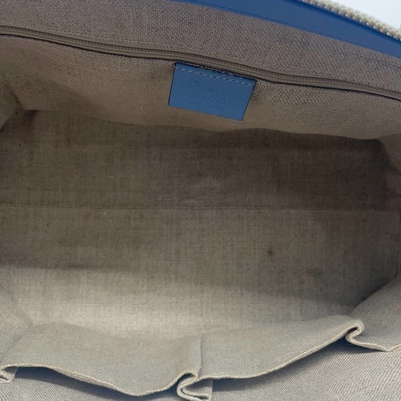 Gucci Baby blue micro guccisimma satchel bag - Picture 12 of 13